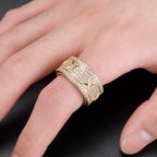 Street Style | "XXXX" Round Cut Zircon Ring