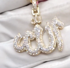 Custom Moissanite ALLAH Pendant