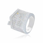 Hip Hop | "3D House Ring" CZ Diamond With 925S