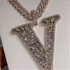 Holiday Special 49%OFF💝Design Letter V Marquise Shape Pendant