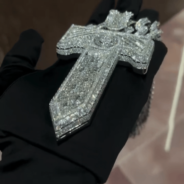【Free Rope Chain】T Letter-Diamond CZ Pendant