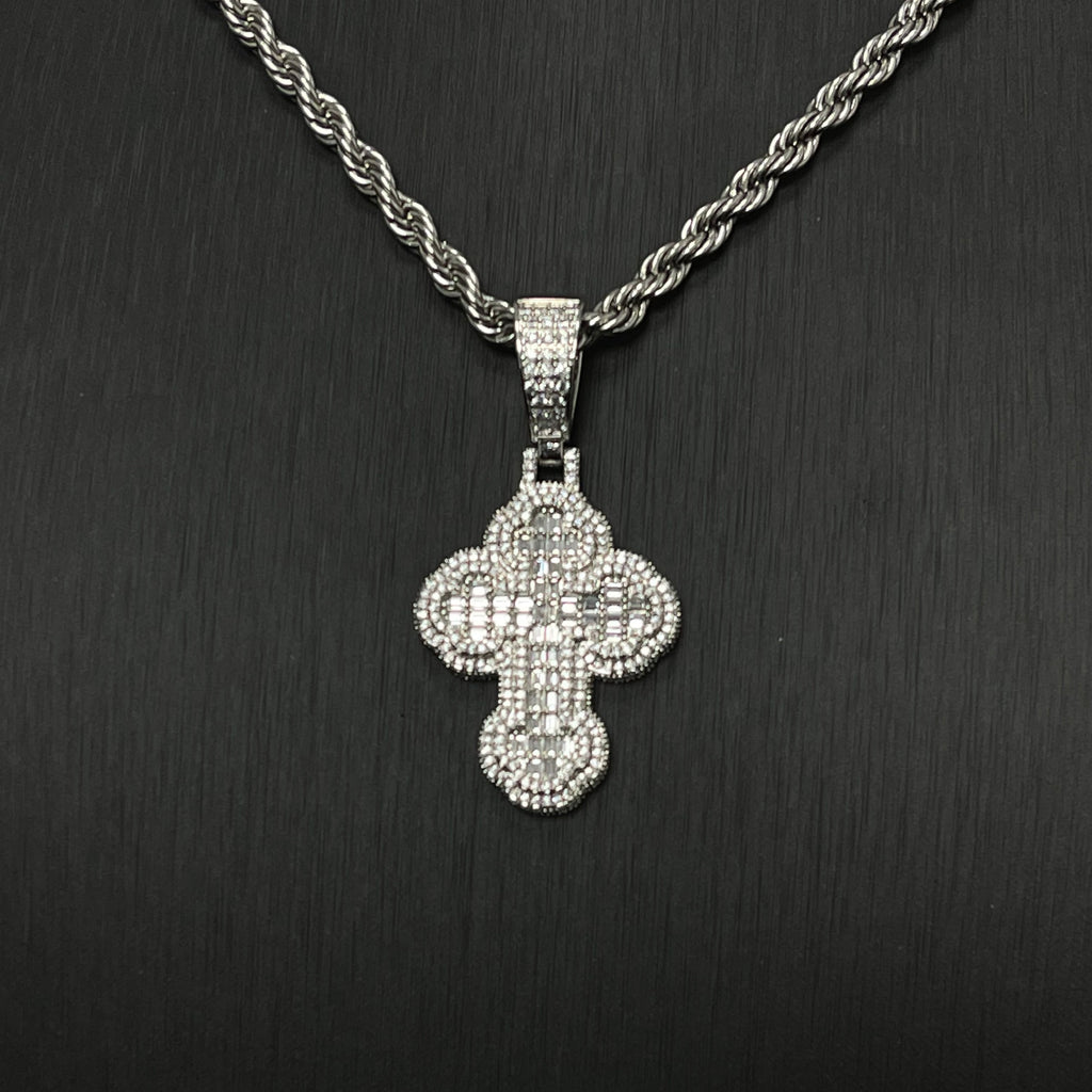 Iced Out Cross Pendant for Men Hip Hop Jewelry