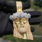 Rose Headdress Jesus Pendant