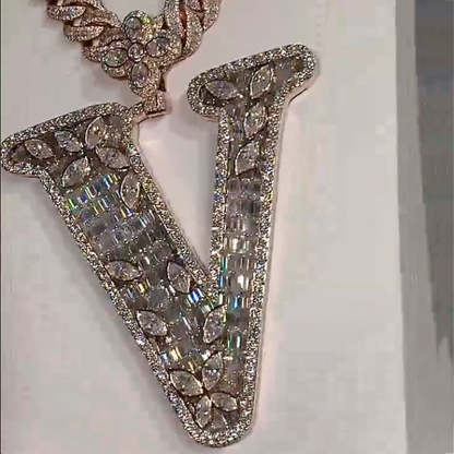 Holiday Special 49%OFF💝Design Letter V Marquise Shape Pendant