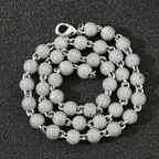 Moissanite Roses Around the Cross Pendant Set
