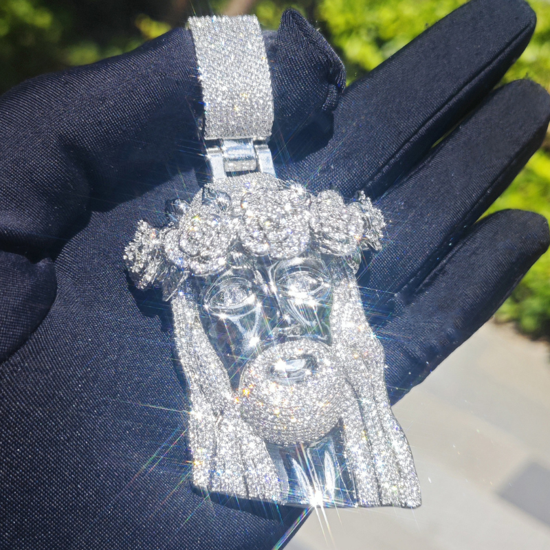 Rose Headdress Jesus Pendant