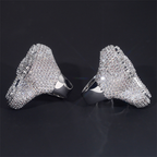 Moissanite Luxury Hip Hop Personality Cross Ring