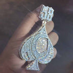 Holiday Discount♠️Came Through Ace of Spade Moissanite Pendant