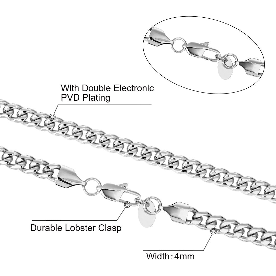 4mm Miami Cuban Link Chain