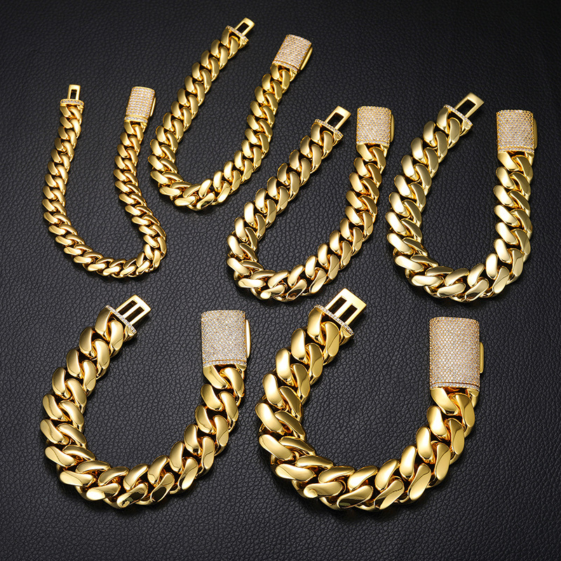 10mm/12mm/14mm/16mm/18mm/20mm Classic Big Cuban Bracelet