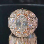 Moissanite Flower Full Diamond Rings[jewelry]