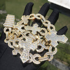 Moissanite Hip Hop Cross Unlimited Cuban Chain