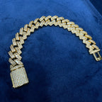 Moissanite Hip Hop Punk Cuba Bracelet