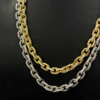 Moissanite Hip Hop Miami Box Clasp Chain