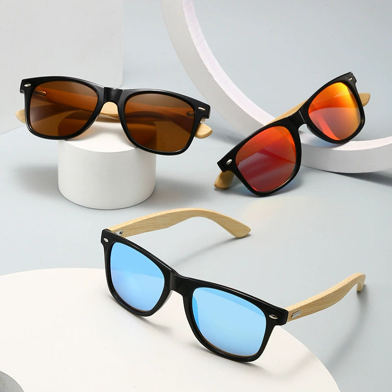 Vintage Bamboo Temples Polarized Sunglasses