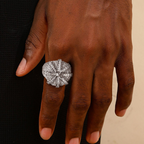 Moissanite Creative Crown Ring