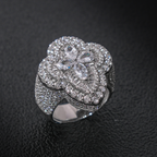 Moissanite Luxury Shaped Clovers Ring