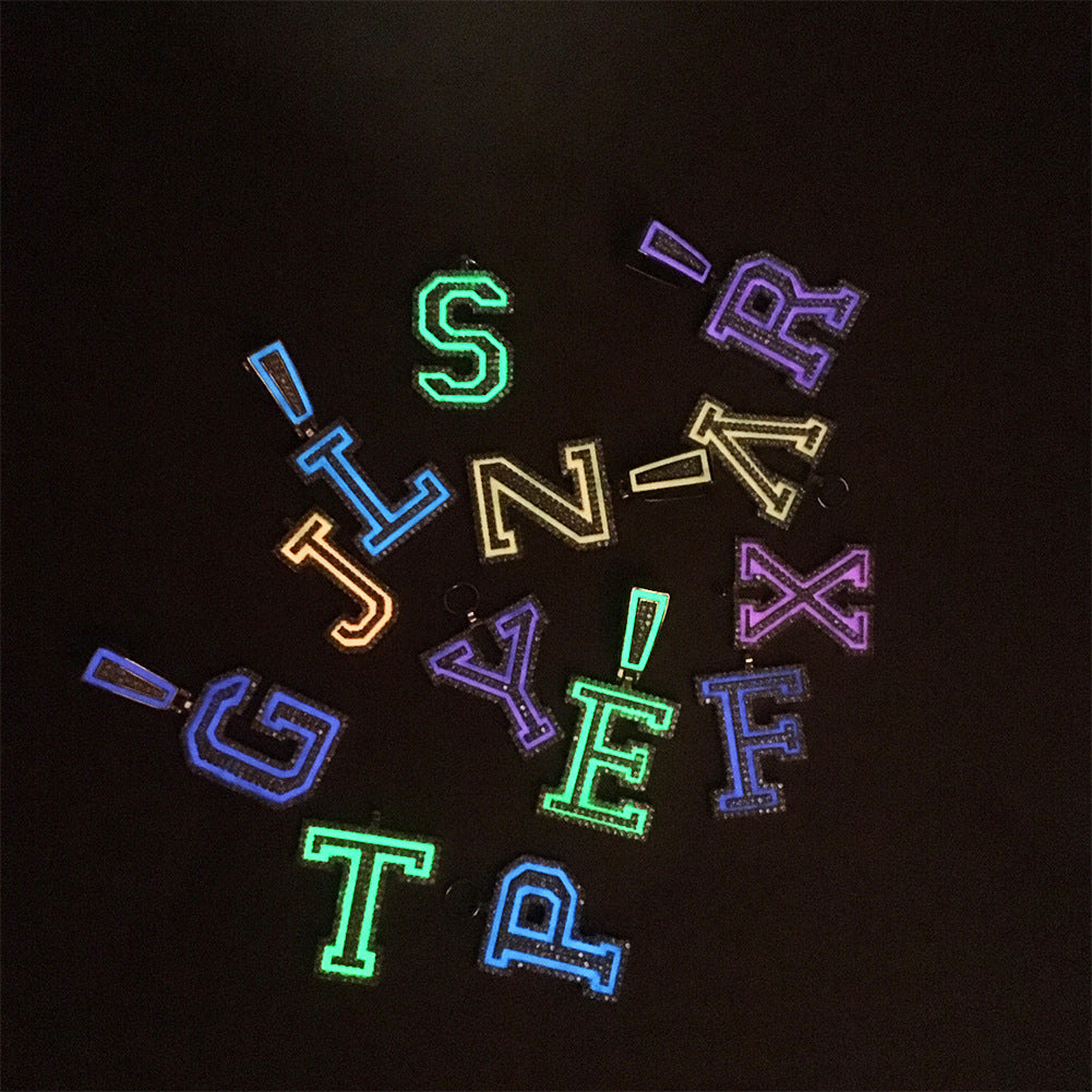 Customized Oil Dripping Luminous Letters DIY Splicing Pendant