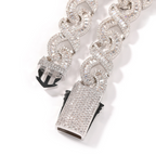 15mm Infinity "∞" Moissanite T Square Diamond Bracelet