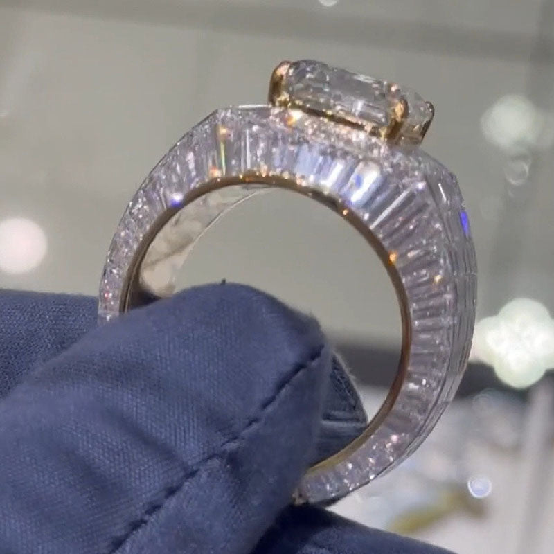 Moissanite Layered Diamond Ring