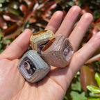 Iced 3D Customized Photo Ring in Gold