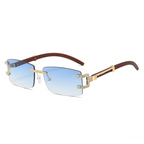 Fashion Gradient Rimless Sunglasses