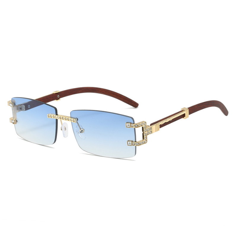 Fashion Gradient Rimless Sunglasses