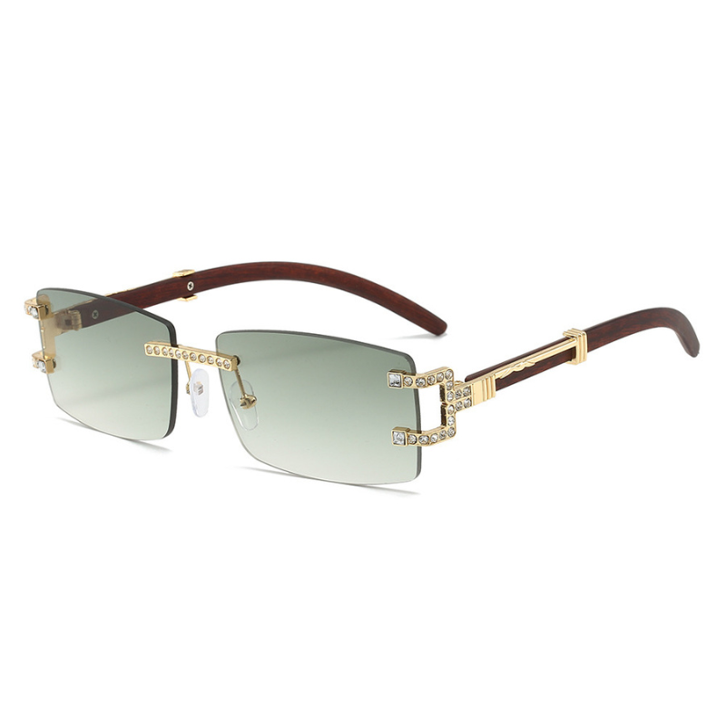 Fashion Gradient Rimless Sunglasses
