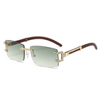 Fashion Gradient Rimless Sunglasses