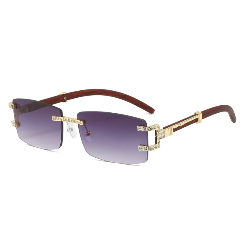 Fashion Gradient Rimless Sunglasses