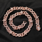 10mm/16mm "Two-tone Star" and "Demon Eye" Cuban Chain