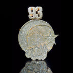 Custom Moissanite ALLAH Number 3D Pendant Smaller Version（In stock）