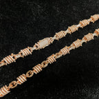 Moissanite Around Oval Spiral Design Sense Chain