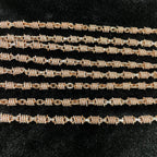Moissanite Around Oval Spiral Design Sense Chain