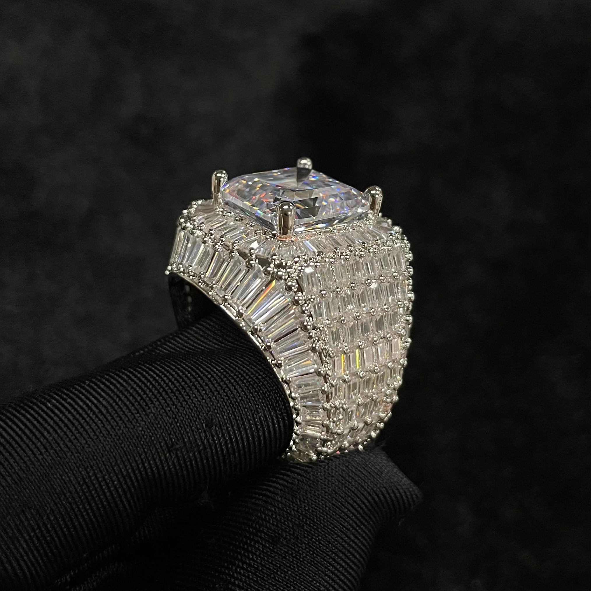 Moissanite Layered Diamond Ring