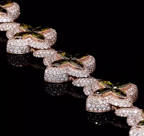 Moissanite Emerald Infinity Lucky Flower Bracelet