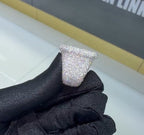 S925 Moissanite Square Full Diamond Ring