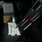 Street Style | Baguette Cut "RR" Zircon Penadnt
