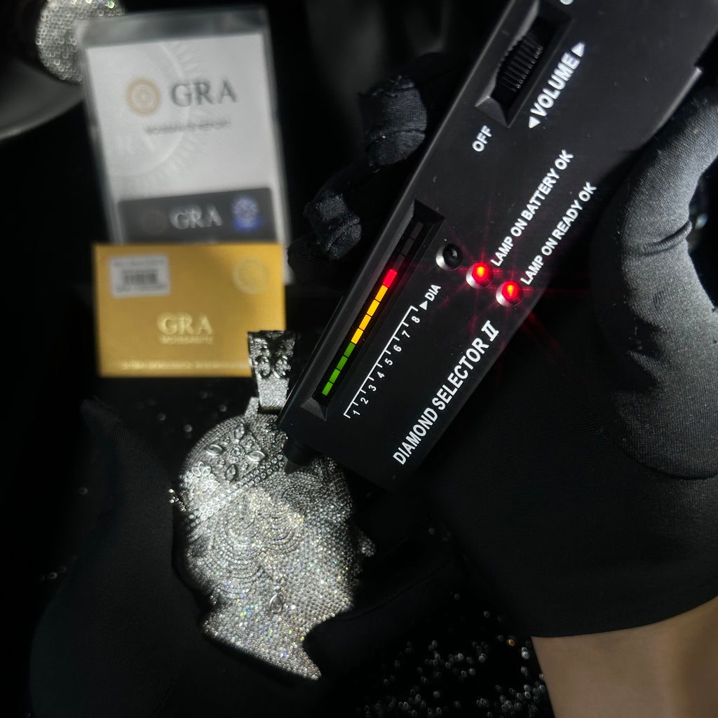 Hip Hop | Double Faced Iced Out "Queen" Pendant