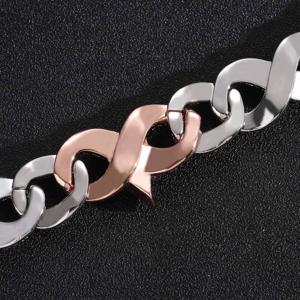 10mm/16mm "Two-tone Star" and "Demon Eye" Cuban Chain
