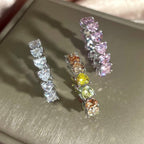 S925 Heart Color Matching Ring