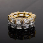 Moissanite Luxury Elegant Long Diamond Ring