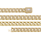Moissanite Miami Style Watch Shape Design Cuban Bracelet