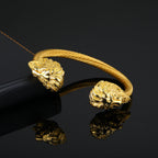 Lion Head Men's Bracelet In14k Gold