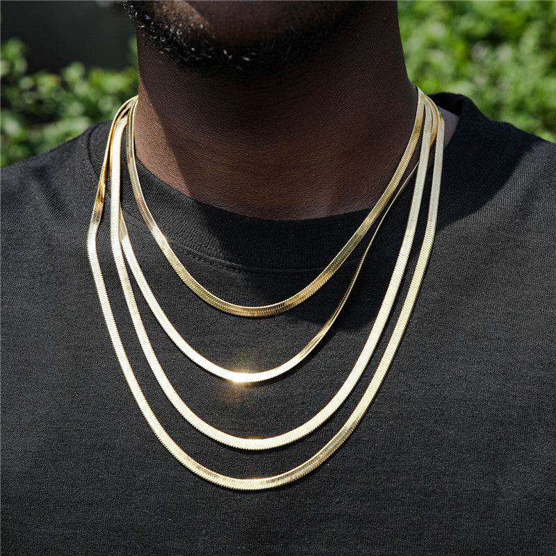 3mm-5mm snake bone blade chain
