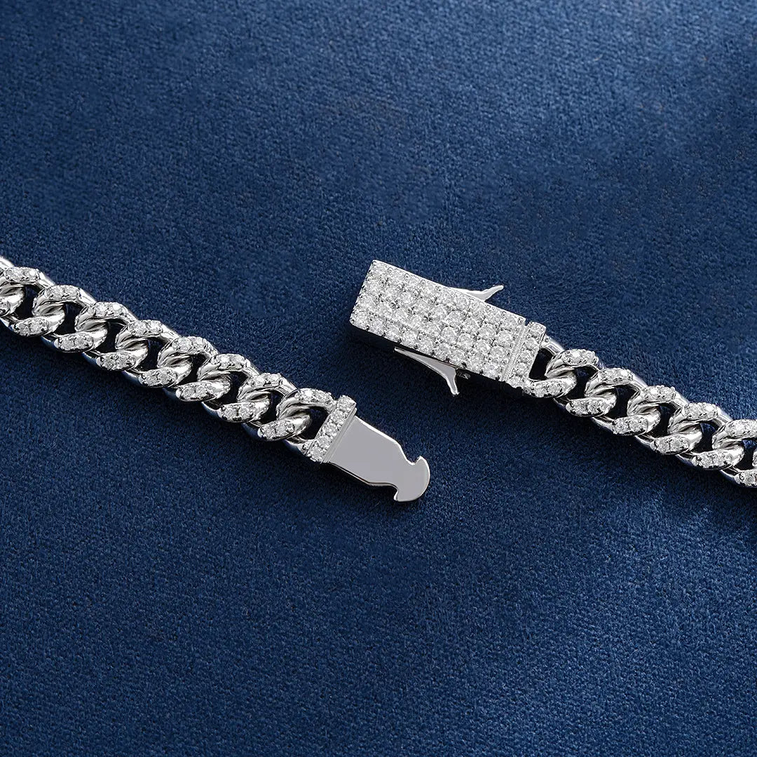 5mm S925 Moissanite Cuban Chain