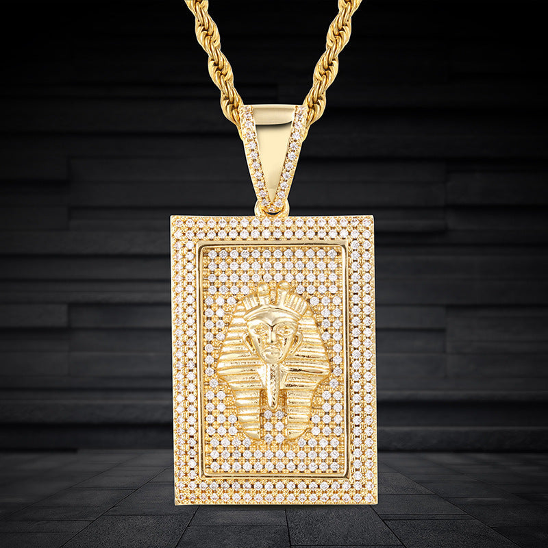 Moissanite Square Tut Pendant