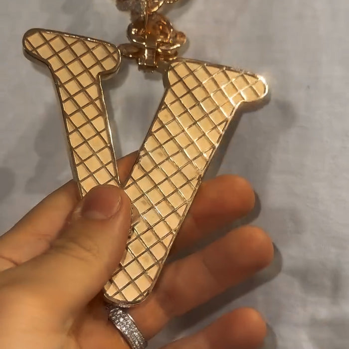 Holiday Special 49%OFF💝Design Letter V Marquise Shape Pendant