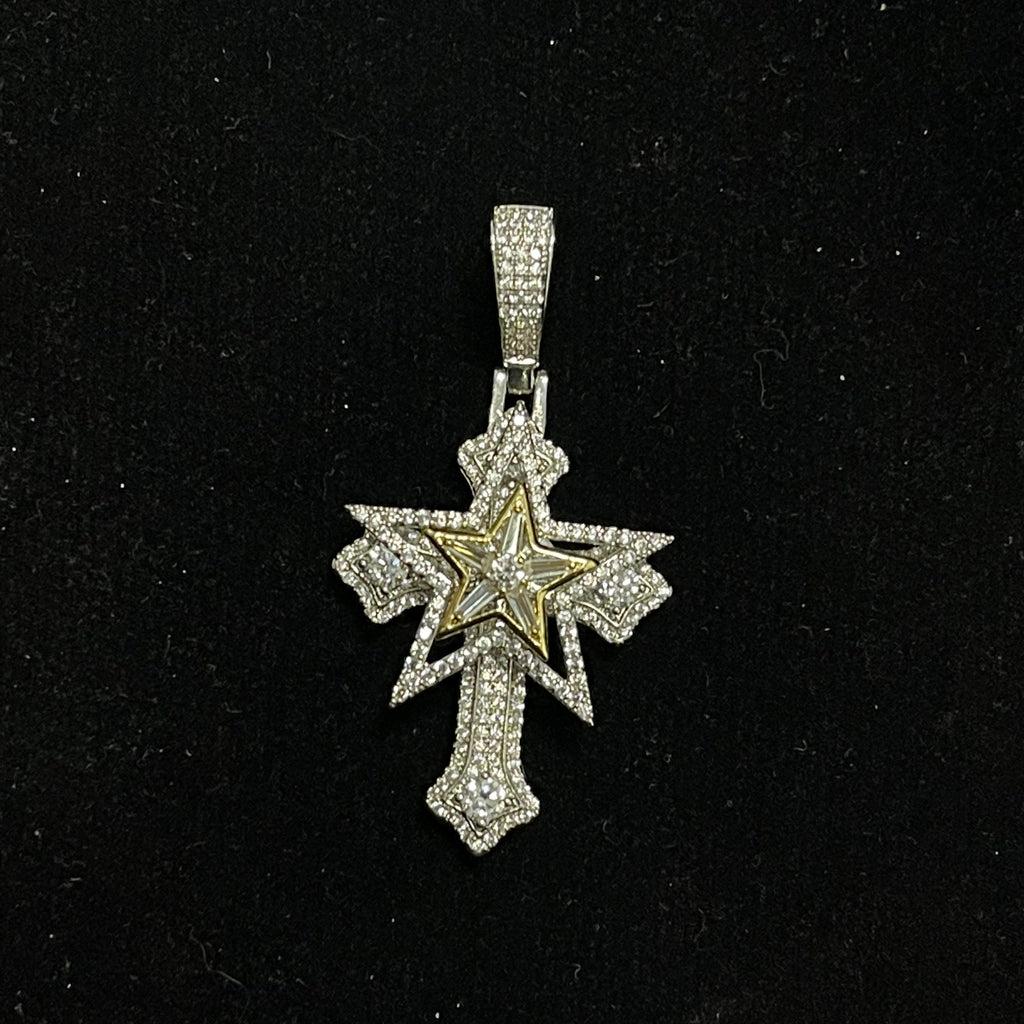 Five-pointed star cross Pendant