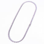 S925 4mm Moissanite Purple Tennis Chain